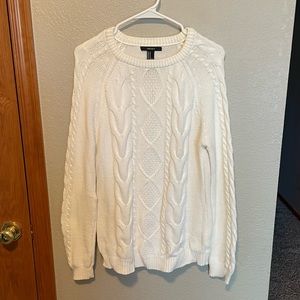 Cable knit sweater